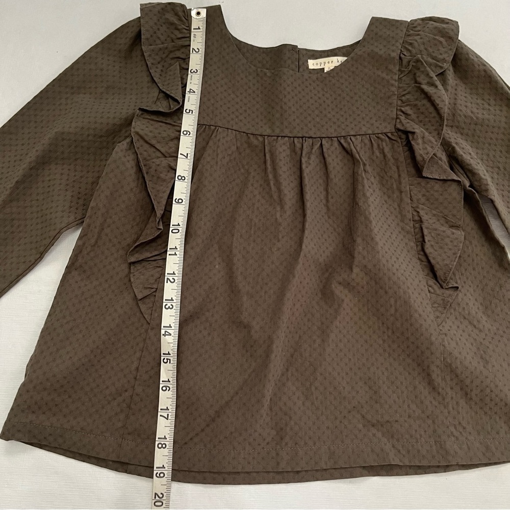 Copper Key Ruffle Top NWT - Picture 7 of 9
